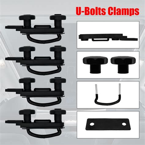 stainless steel universal roof box car van mounting fitting kit|4 PCS Stainless Steel Universal Roof Box U.